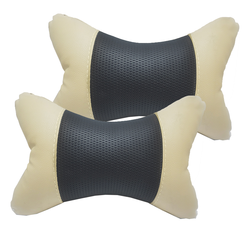 وسادة مسند الرأس للسيارة، مخدع رأس دعم الرقبة لمقعد السيارة ميموري فوم ، مقعد سيارة عالمية ناعمة ومريحة وسادة للرقبة للقيادة (عبوة 2 قطعة ، كود : 9243)