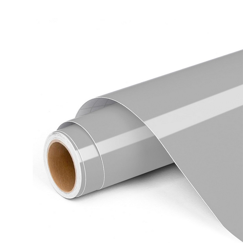 رول فينيل ذاتى اللصق ، مناسب للسيارات والمطبخ والنوافذ و الاجهزة متعدد الاغراض ( رمادى لامع ، مقاس 2 متر عرض 60 سم )
