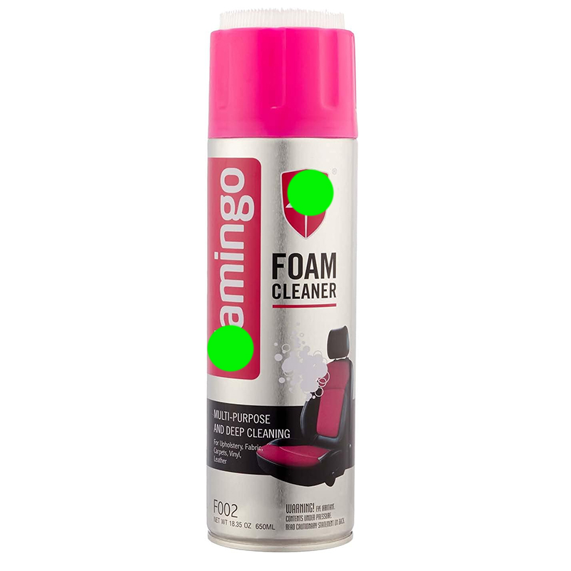 منظف فوم متعدد الرغوة لتنظيف الأسطح الداخلية للسيارات والفرش والمنازل والمكاتب (عبوة 650 ملى ، فلامنجو F002 ) 3 منظف فوم متعدد الرغوة لتنظيف الأسطح الداخلية للسيارات والفرش والمنازل والمكاتب (عبوة 650 ملى ، فلامنجو F002 ) - الصورة 3