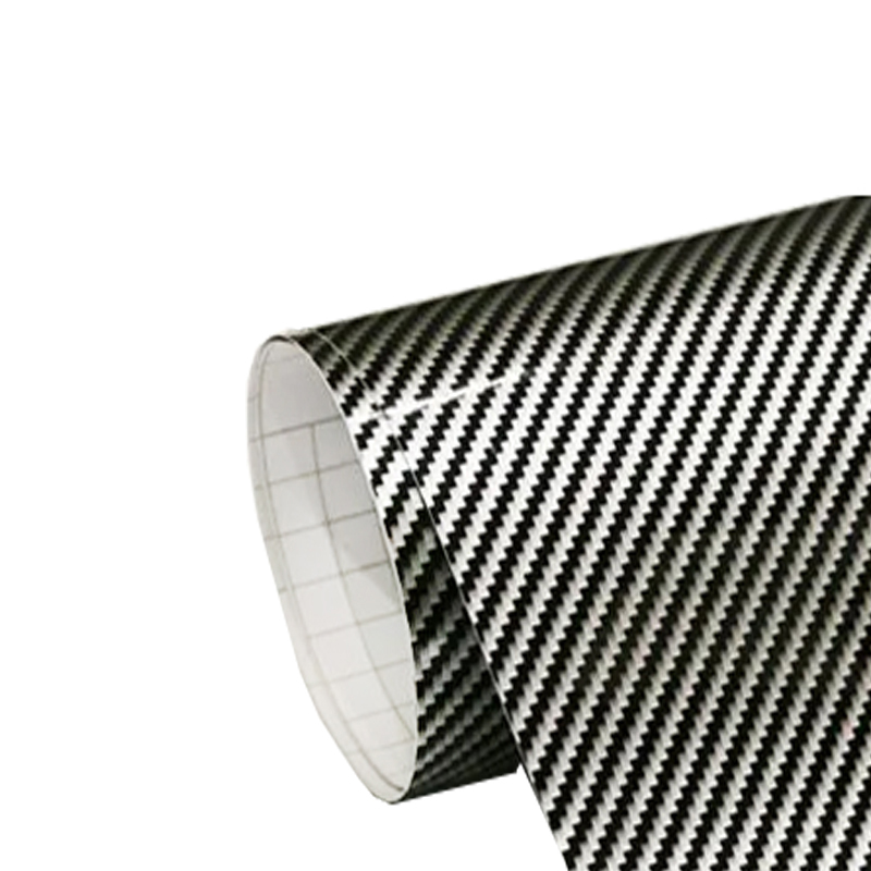 ملصق فينيل حماية من ألياف الكربون عالي اللمعان للسيارات والاجهزة والاثاث والنوافذ ، مضاد للخدش، سهل التركيب والإزالة (اسود فضى، لامع ، طول 1 متر ،عرض 60 سم)