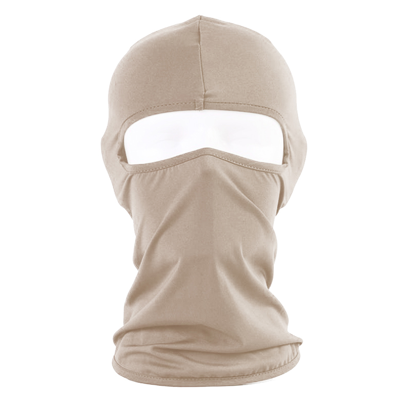 قناع وجه بالاكلافا قماشي مرن مضاد للرياح والغبار، مثالي للرياضات الخارجية (وشاح بالاكلافا ، قطعة واحدة ، لون بيج ، كود: 9396)