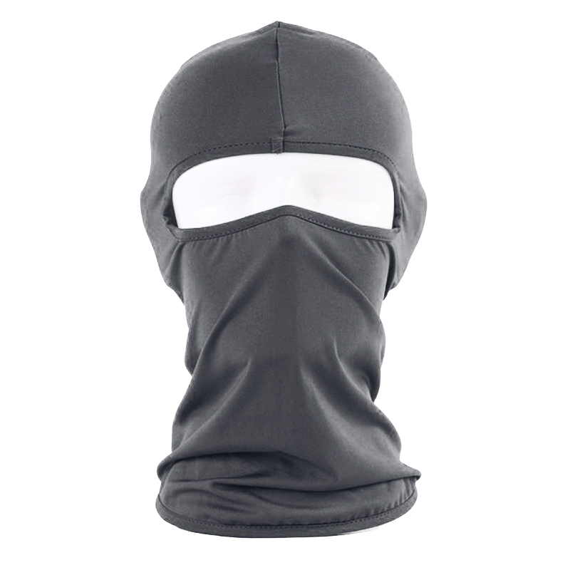 قناع وجه بالاكلافا قماشي مرن مضاد للرياح والغبار، مثالي للرياضات الخارجية (وشاح بالاكلافا ، قطعة واحدة ، لون رمادى غامق ، كود: 9397)
