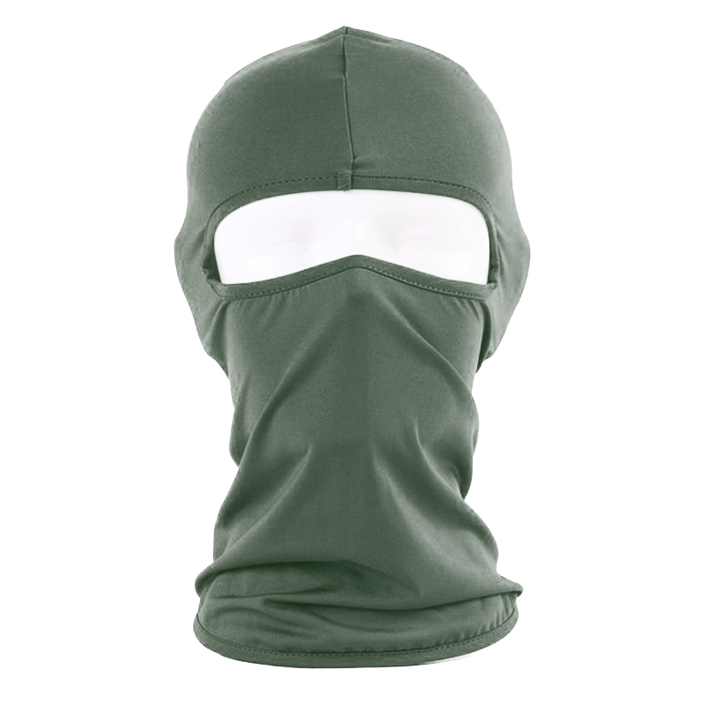 قناع وجه بالاكلافا للرجال والنساء، سكارف للحماية من الأشعة فوق البنفسجية والرياح للموتوسيكلات والدراجات (وشاح بالاكلافا ، قطعة واحدة ، لون زيتى ، كود: 9398)
