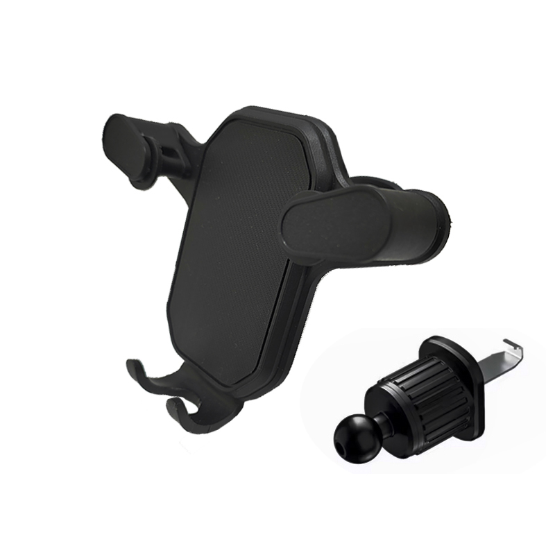 حامل موبايل ممتاز وعملي للغاية لفتحة تهوية السيارة قابل للتعديل وثابت يناسب جميع الموبايلات الذكية مع خطاف قفل أمان ( أسود ، كود: 9531)