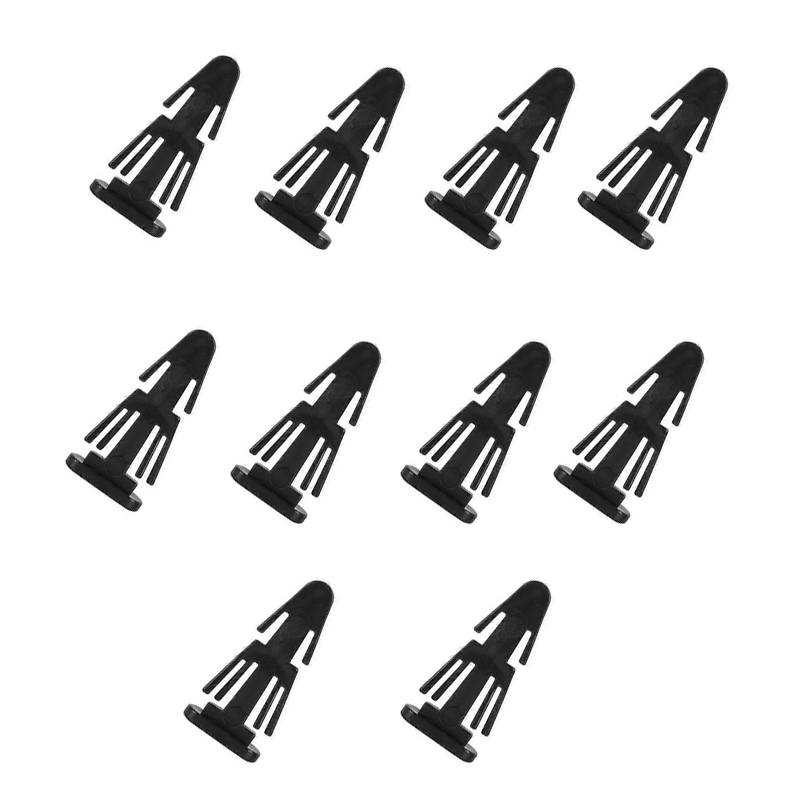 حزمة من كلبس برميل بلاستيك ، سهلة التركيب ومناسبة لجميع الاستخدامات (كلبس برميل اسود ، طول 4 سم ، عدد 10 قطع )