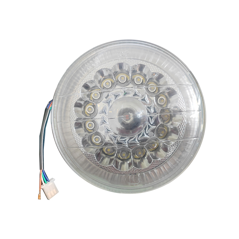 كابر تريد اكسسوارات سيارات 3 فانوس مصباح كشاف موتوسيكل ليد امامى، مناسب الموتوسيكلات والدراجات النارية ، وليد اضاءة داخلى ، اضاءة متعددة الانماط (16 ليد ، اضاءة ابيض واحمر وازرق ، قطر: 16.5 سم ، كود : 9682)