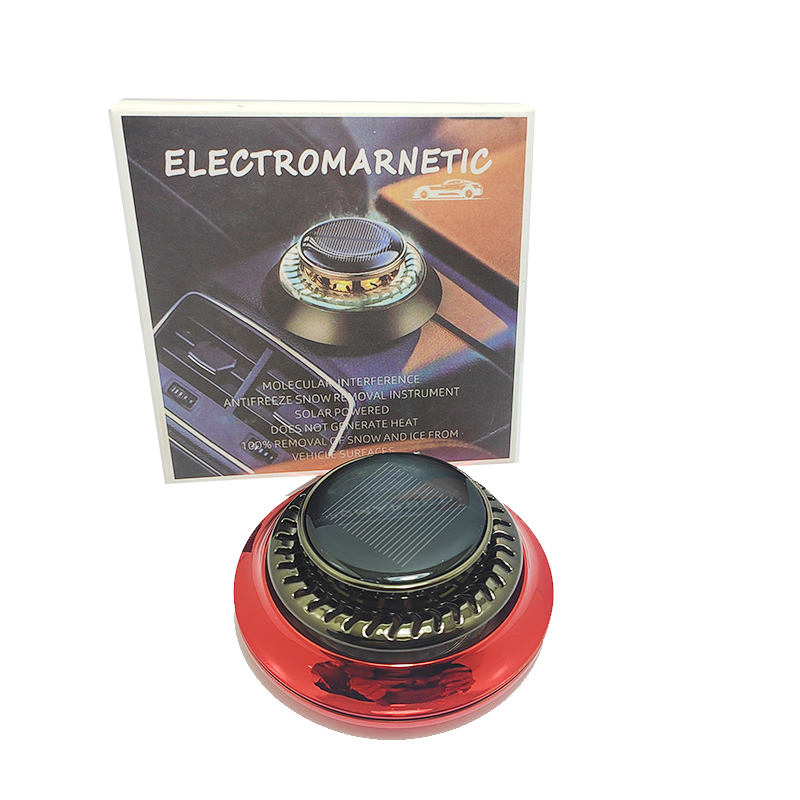 معطر جو للسيارة يعمل بالطاقة الشمسية ، تصميم طبق طائر ، معطر هواء تلقائي ، مناسب للسيارة والمنزل والمكتب ( قطعة واحدة ، كود : 9735)