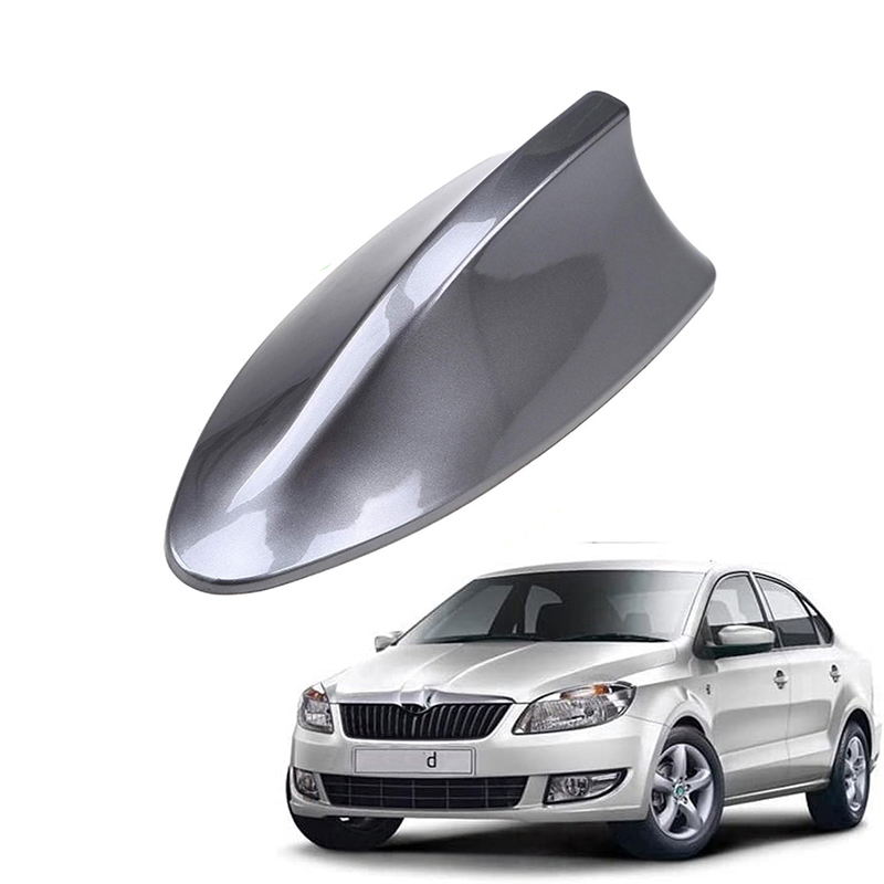 اريال هوائي ديكور وزينة للسيارة على شكل زعنفة القرش ، إكسسوار خارجي يُستخدم لتحسين مظهر السيارة ومنحها لمسة عصرية وانسيابية (لون رمادى ، كود: 9782)