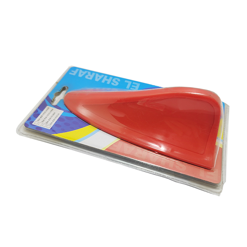 اريال سيارة زينة علي شكل زعنفة سمكة قرش يثبت السقف للسيارة والشاحنة وسيارات الدفع الرباعي (لون احمر ، كود: 3222)