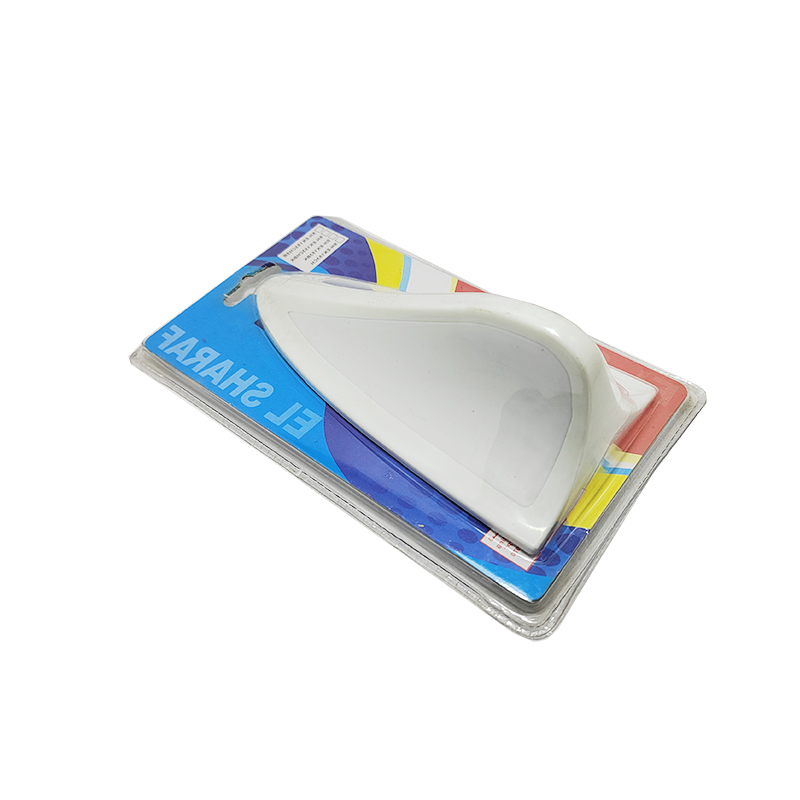 غطاء اريال ديكور وزينة ، عالمي للسيارة بتصميم زعنفة القرش بتصميم مع قاعدة لاصقة للتركيب على سطح السيارات (لون ابيض، كود: 3223)