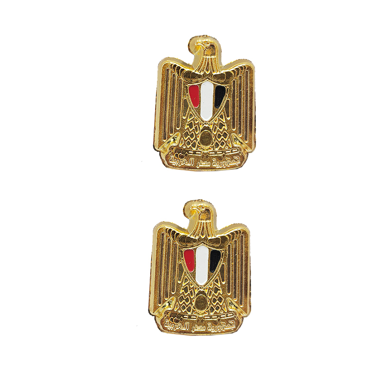 ملصق ثلاثي الابعاد للسيارات والشاحنات وسيارات الدفع الرباعي ( ملصق بلاستيك مصرى ، تصميم علم ونسر مصر ، مقاس صغير 4.5*3سم ، 2 قطعة ، كود : 9796)