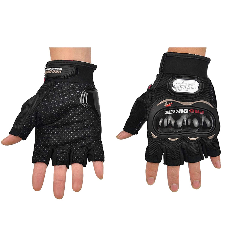 جوانتي نص ركوب الدراجات مضادة للانزلاق للرجال والنساء، لركوب الدراجات والمشي لمسافات طويلة والتسلق والأنشطة الخارجية (نص ، اسود ، مقاس XL - كود : 9814)