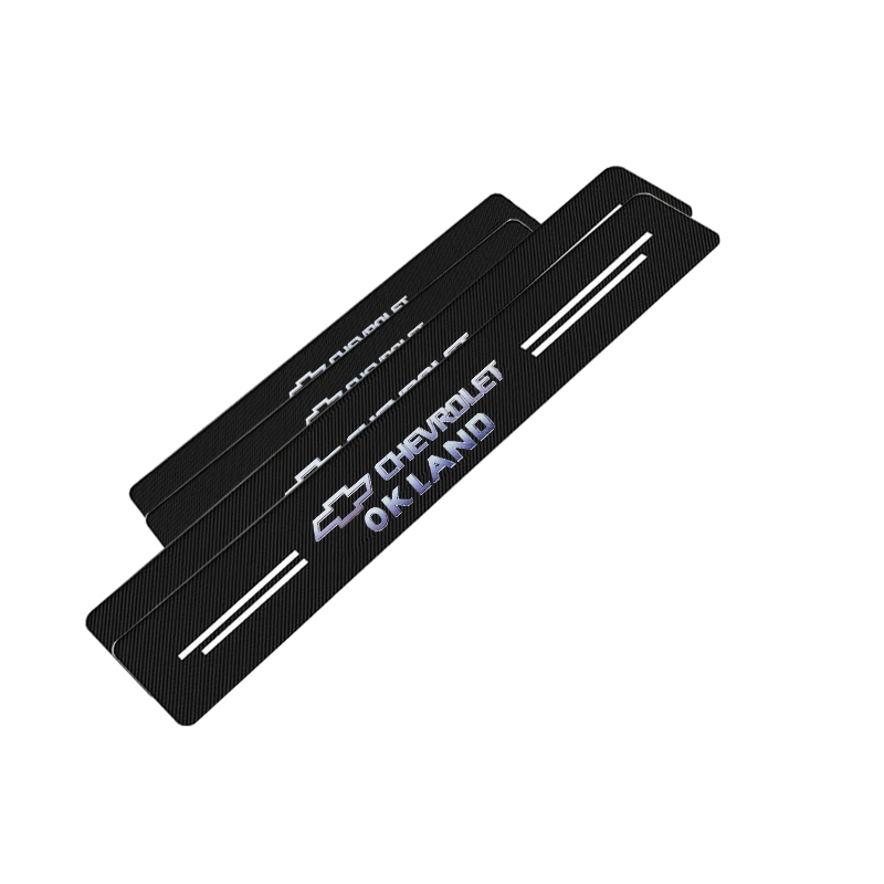 طقم عتب باب سيارة ، عتب لاصق باب سيارة كاربون حرارى ، مضاد للخدش ومانع للانزلاق ومقاوم للماء (مناسب ومتوافق مع شيفرولية ، كود: 9834)