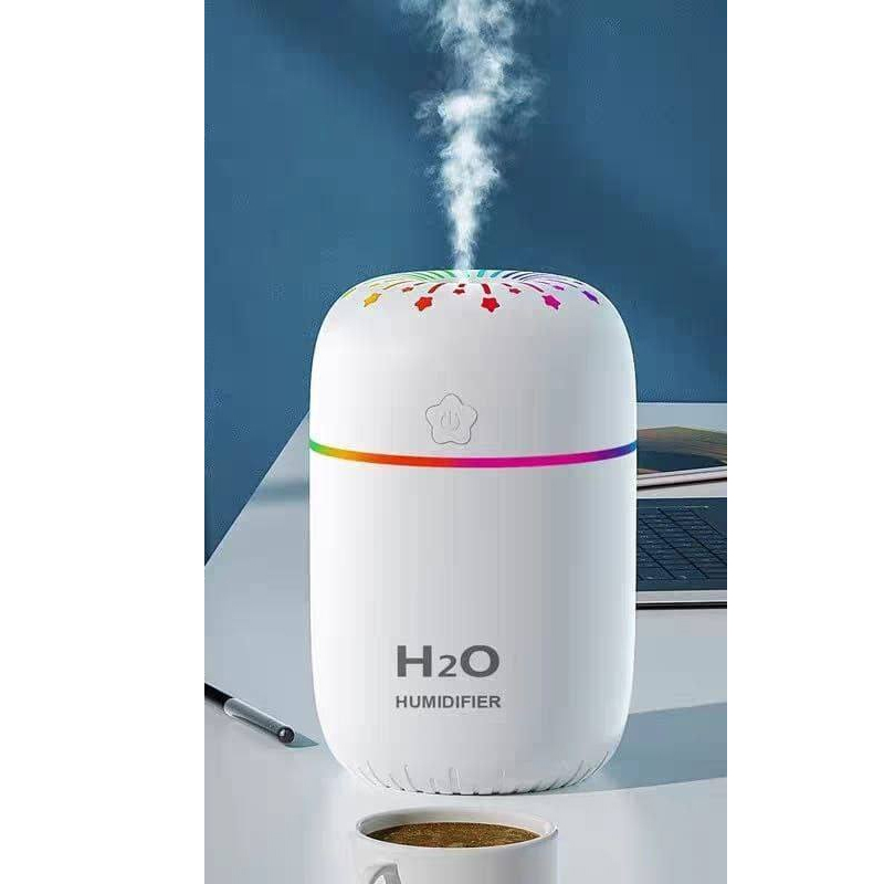 جهاز معطر هواء يعبأ بالماء والعطر المفضل لديك مناسب للسيارة والمنزل والمكتب صانع رذاذ USB ( قطعة واحدة لون ابيض ، كود : 9839)