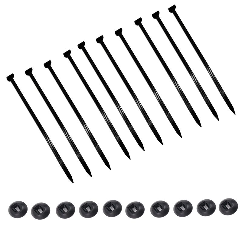 مشابك ربط كيبلات عالمية من النايلون شديدة التحمل ذاتية القفل، مثبتات دفع متعددة الأغراض لإصلاح السيارات وغيرها( عدد 10 قطع ، طول : 15 سم ، كود: 9861)