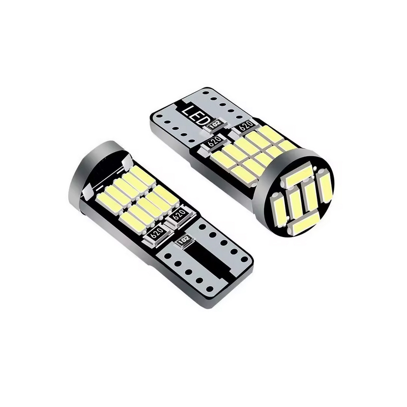 لمبة سقف داخلي للسيارة ليد للقراءة على شكل قبة أبيض بتصميم أنيق وعصري سيعزز من مظهر سيارتك( LED T10 ابيض ، 26 ليد ، 2 قطعة ، كود: 9882 )