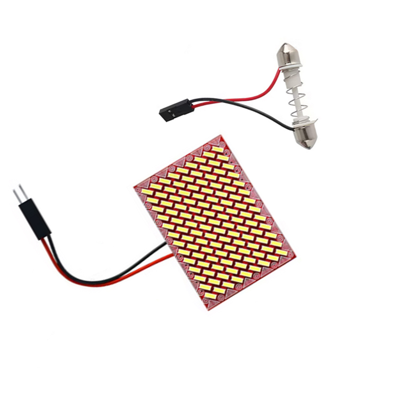 شريحة LED للأضاءة الدخلية للسيارة ، إضاءة LED ساطعة ودائمة ( SMD شريحة ، 117 ليد ، قطعة واحدة ، كود: 10505 )