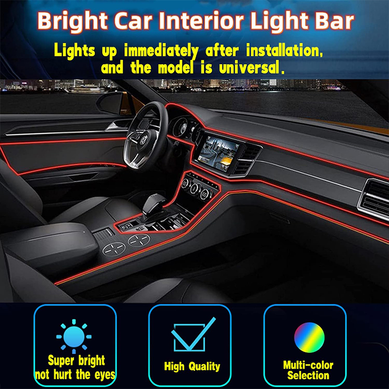 شريط إضاءة محيطية LED مرن ومقاوم للماء للسيارات والحفلات، يعمل عبر منفذ USB( اضاءة لون احمر ، منفذ USB ، طول 3 متر، كود: 2610) 4 شريط إضاءة محيطية LED مرن ومقاوم للماء للسيارات والحفلات، يعمل عبر منفذ USB( اضاءة لون احمر ، منفذ USB ، طول 3 متر، كود: 2610) - الصورة 4